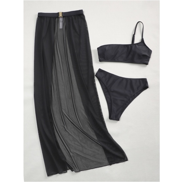 3 Piece Black Swimwear Set - Picture 4 of 12